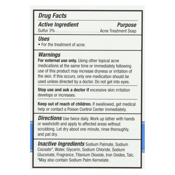 grandpa soap co. thylox acne treatment bar soap 3.25 oz.