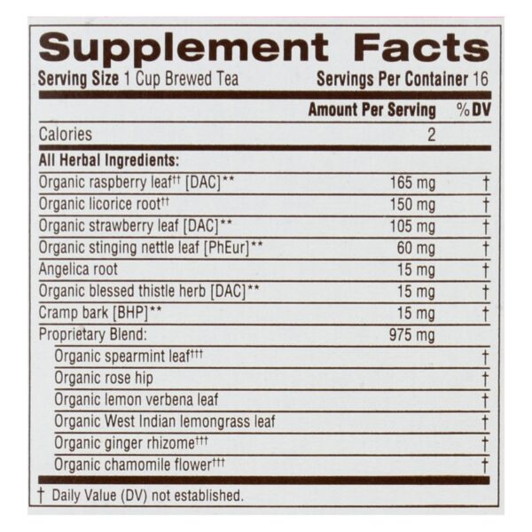 traditional medicinals healthy cycle women's tea 16 tea bags