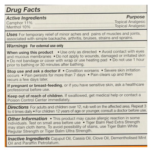 tiger balm red extra strength 0.63 oz.