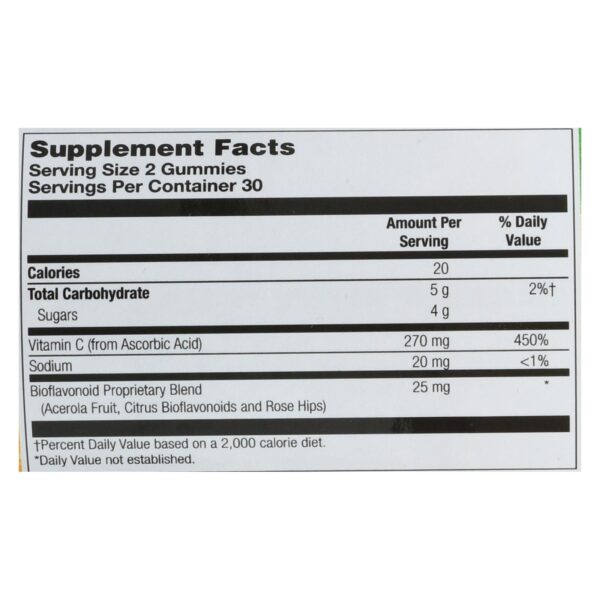 zand orange c gummies 60 count