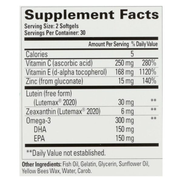quantum health macula 30+ 60 softgels