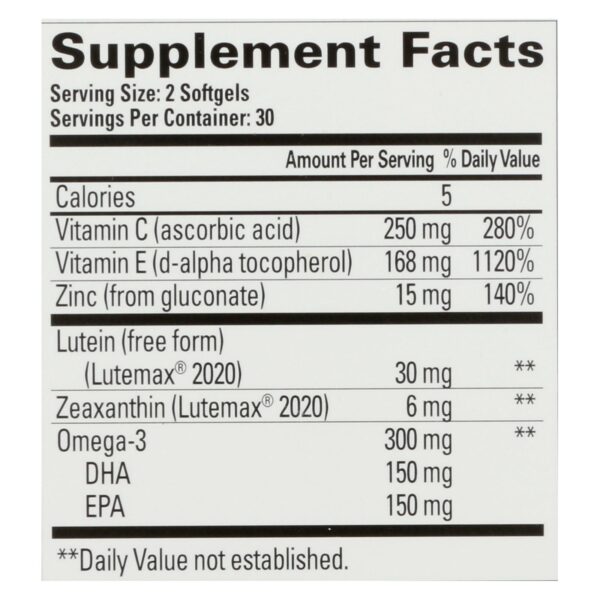 quantum health macula 30+ 60 softgels
