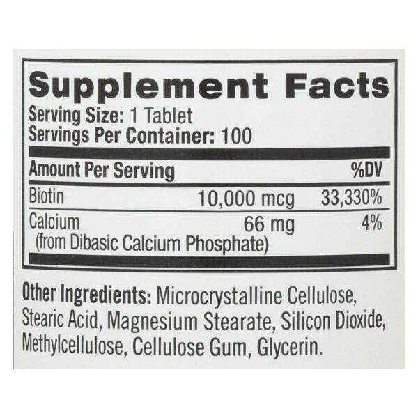 natrol biotin tablets 10,000 mcg 100 tablets