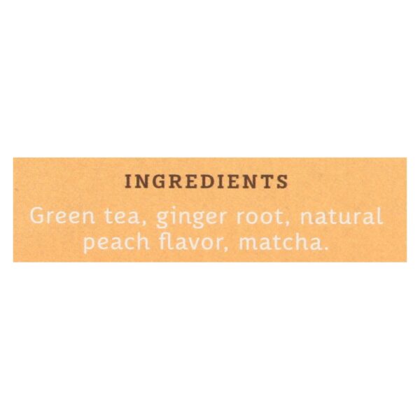 stash tea ginger peach green with matcha tea bags 18 tea bags