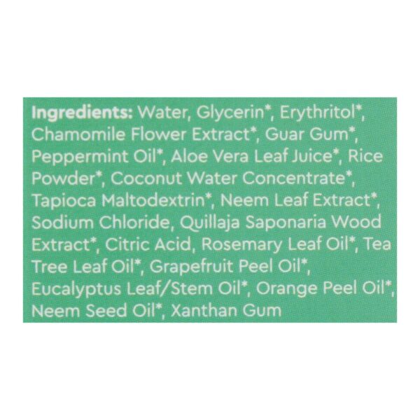 radius organic mint aloe neem toothpaste 3 oz.