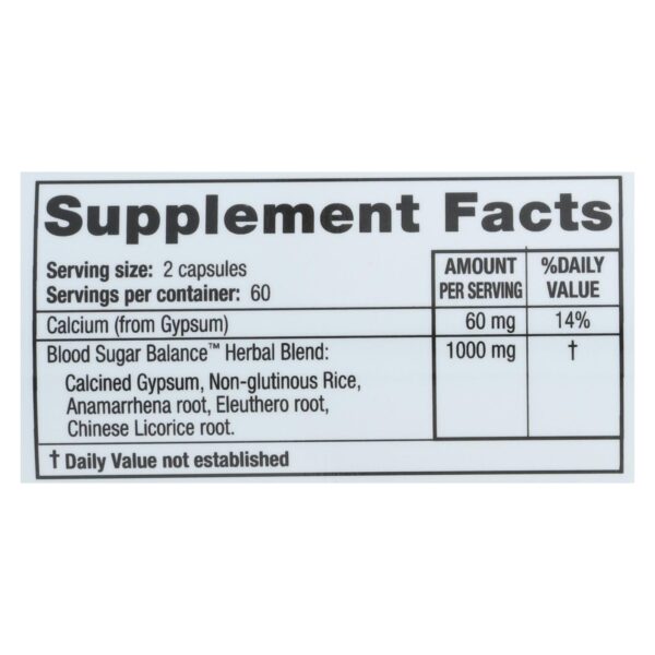 ridgecrest herbals blood sugar balance 120 count