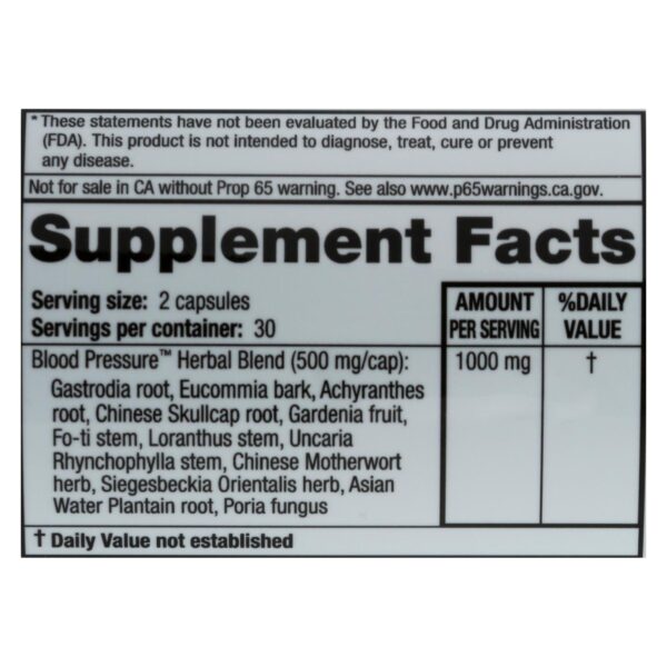 ridgecrest herbals blood pressure formula 60 count