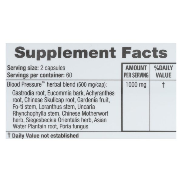 ridgecrest herbals blood pressure formula 120 count