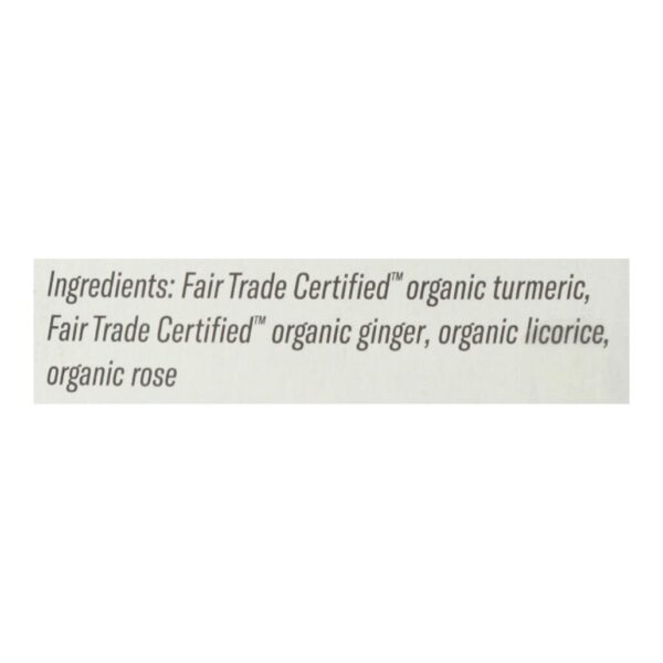 numi tea fair trade three root turmeric tea 12 tea bags