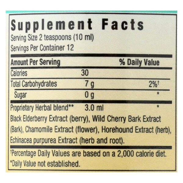 herbs for kids eldertussin elderberry syrup 4 fl. oz.