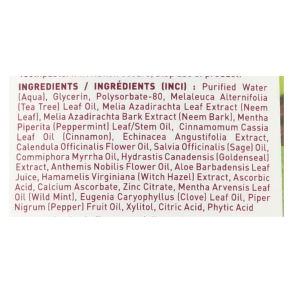 desert essence neem cinnamint mouthwash 16 fl. oz.