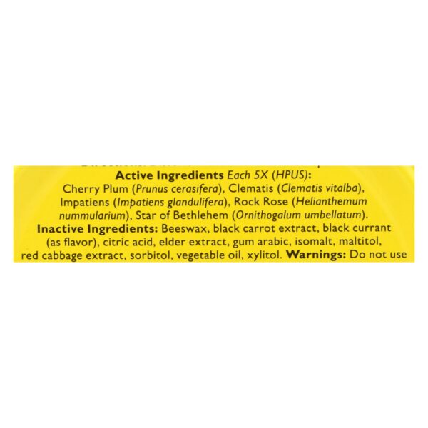 bach rescue remedy pastilles, black currant 50 grams
