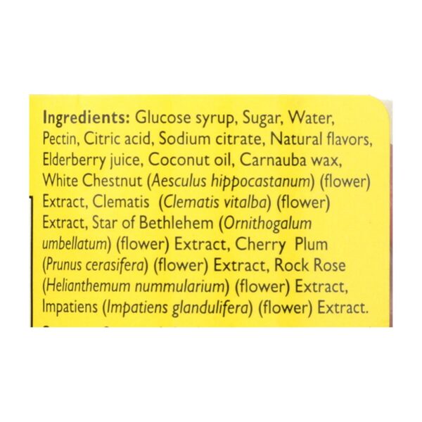 bach flower remedies rescue plus sleep gummy, natural strawberry flavor 60 count