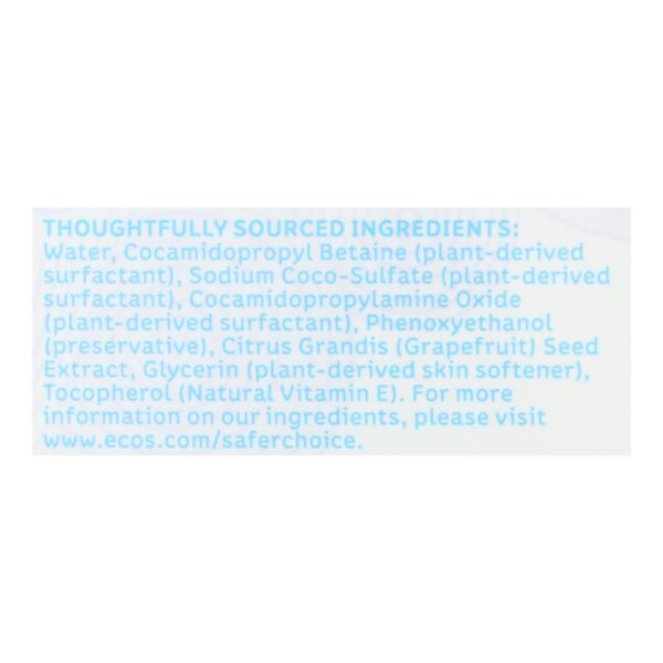 ecos free and clear hand soap 17 fl oz.