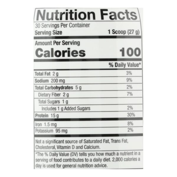 genceutic naturals chocolate cacao dietary plant head protein powder 30 servings