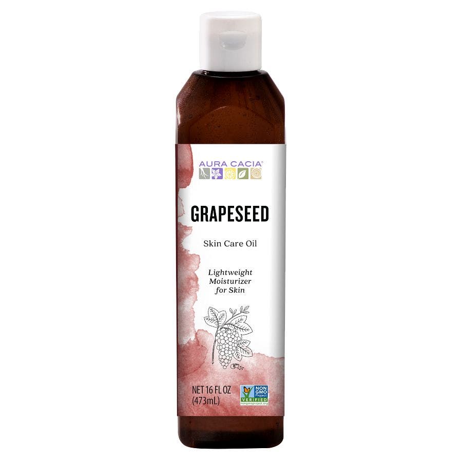051381911744 aura cacia 16oz skin care oil grapeseed l191174f front 1.jpeg