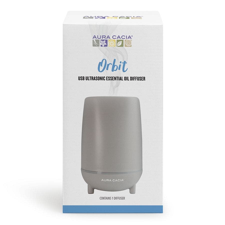 051381913427 aura cacia ultrasonic usb essential oil diffuser box orbit 191342 v1 front 1.jpeg