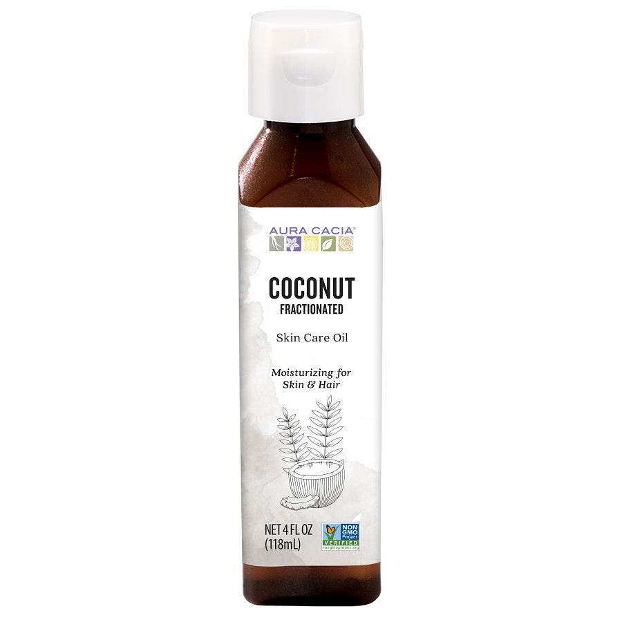 051381914066 aura cacia 4oz skin care oil coconut l191381b front 1.jpeg