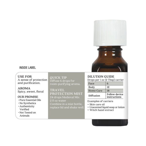 aura cacia pure aromatherapy medieval mix, 0.5 oz