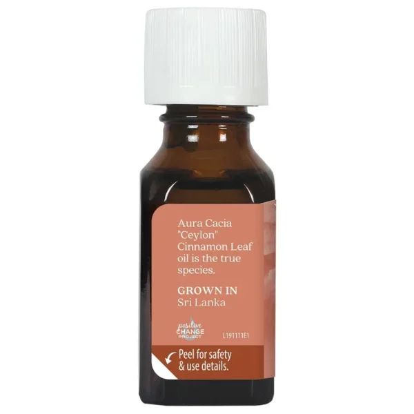 aura cacia essential oil cinnamon leaf, 0.5 oz