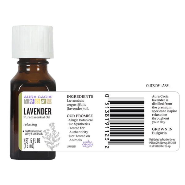 aura cacia essential oil lavender, 0.5 oz
