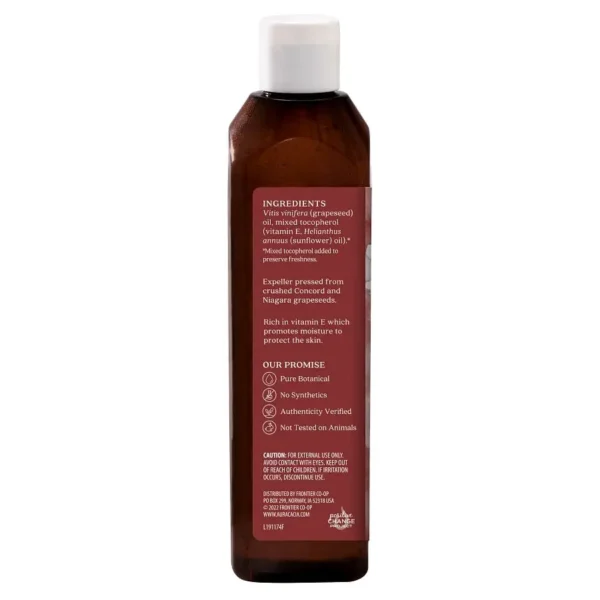 aura cacia natural skin care oil harmonizing grapeseed, 16 oz