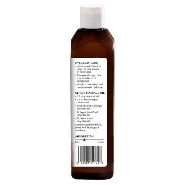 aura cacia natural skin care oil harmonizing grapeseed, 16 oz