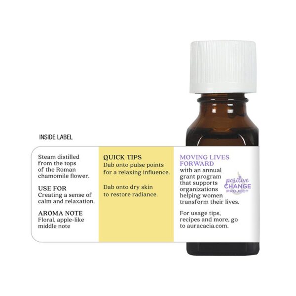 aura cacia precious essential oil roman chamomile 0.5 oz