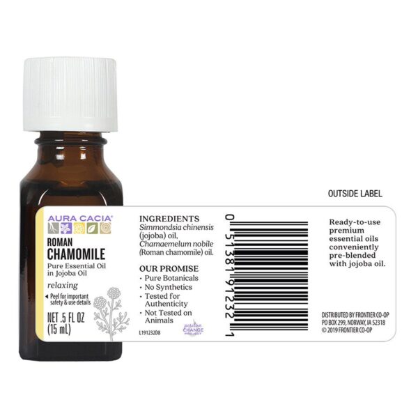 aura cacia precious essential oil roman chamomile 0.5 oz