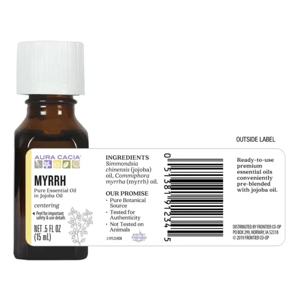 aura cacia myrrh in jojoba oil 0.5 fl.oz.