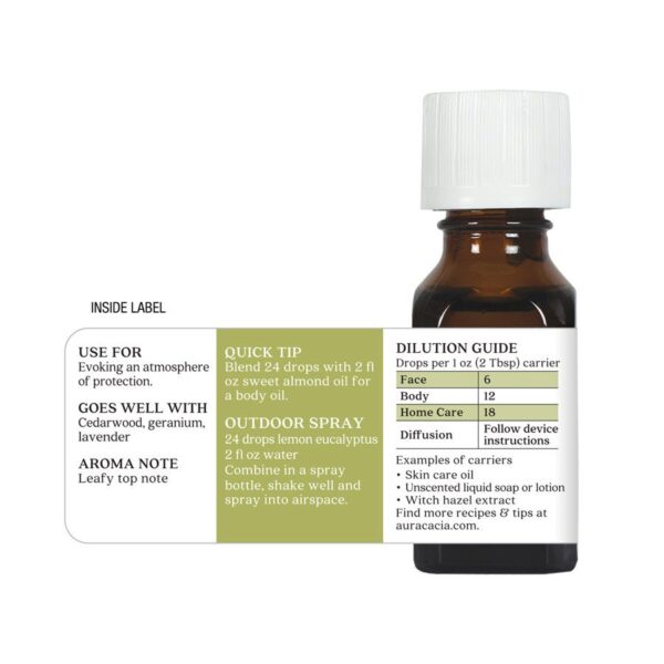 aura cacia essential oil awakening lemon eucalyptus, 0.5 oz