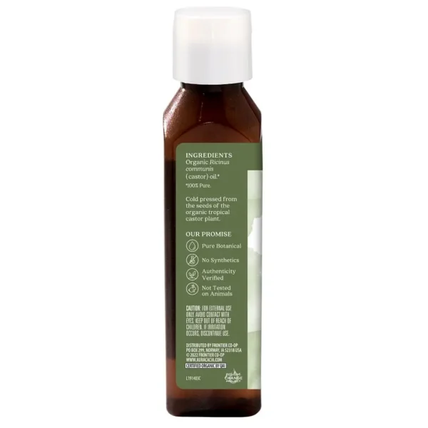 aura cacia organic castor oil, 4 oz