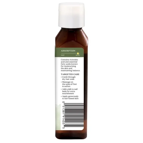 aura cacia organic castor oil, 4 oz