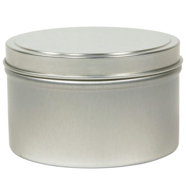 1 accessories 8 oz round metal tin with silver finish 8664 front.jpg