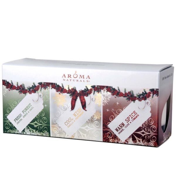 aroma naturals holiday votive gift set 3 count