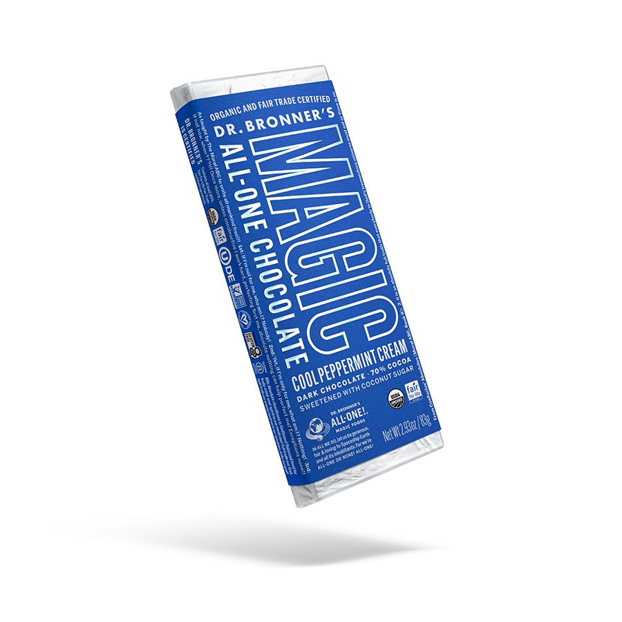 1 dr bronners cool peppermint cream chocolate bar 2.93oz front 238692.jpg