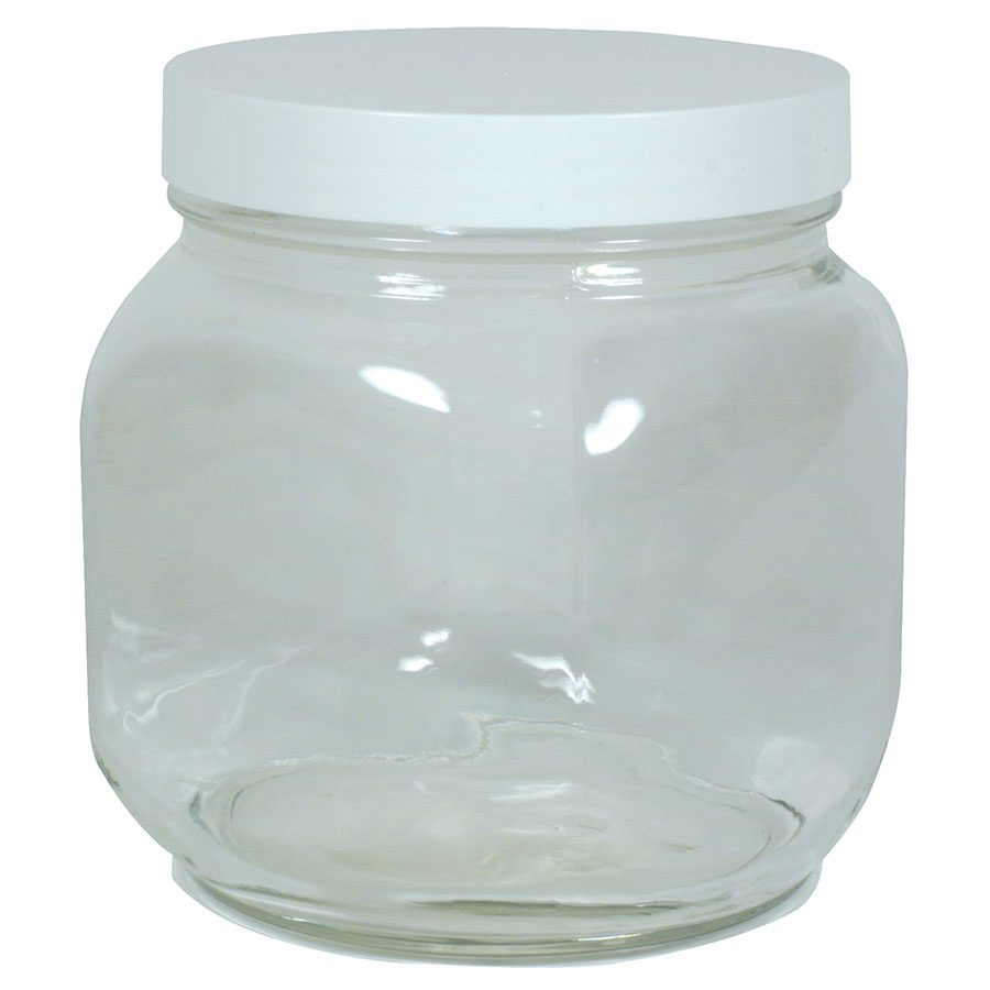 1 frontier co op square clear wide mouth glass jar 8730 front.jpg