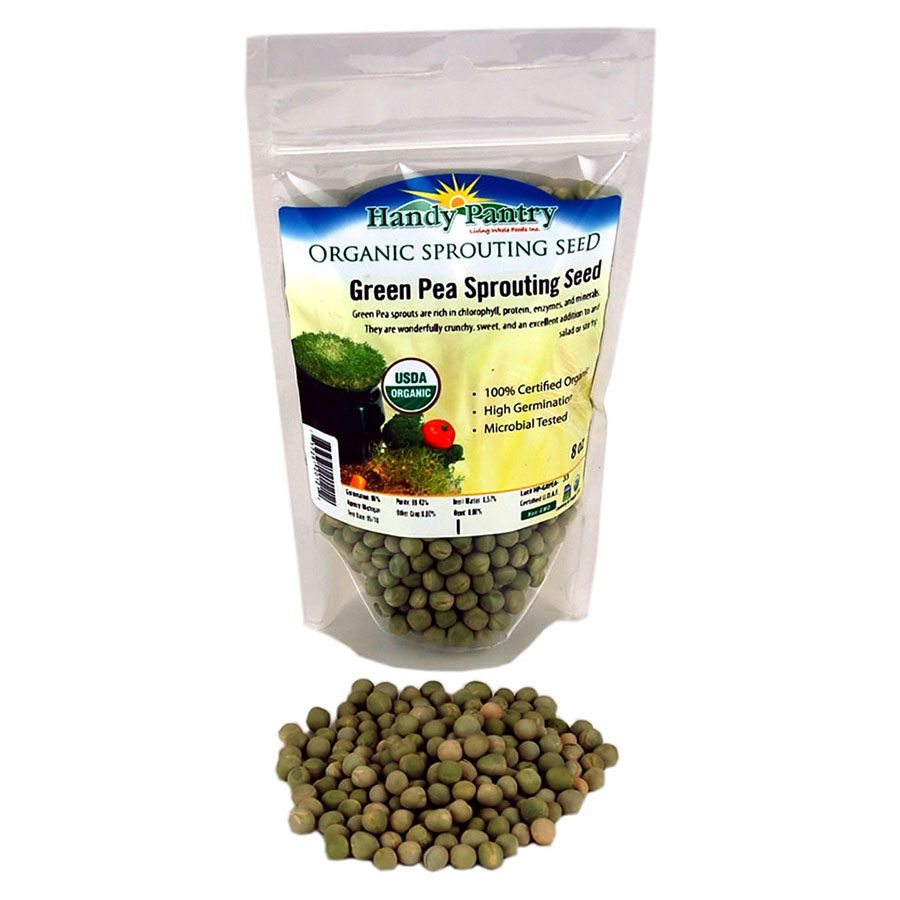1 handy pantry organic sprouting seeds green pea 8 oz 226823 front.jpg