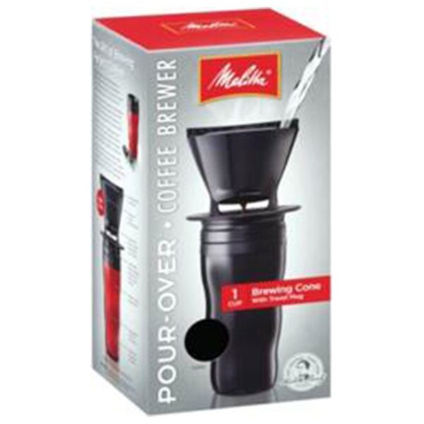 1 melitta coffee makers pour over coffee brewer cone with travel mug black 1 cup 227320 front.jpg