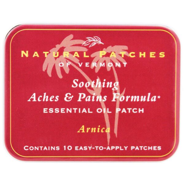1 natural patches of vermont essential oil patches arnica soothing aches pains formula 10 count tins 221174 front.jpg