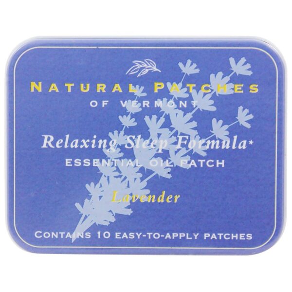 1 natural patches of vermont essential oil patches lavender relaxing sleep formula 10 count tins 221181 front.jpg