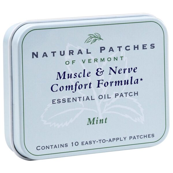 1 natural patches of vermont essential oil patches mint fibromyalgia formula 10 count tins 227014 front.jpg