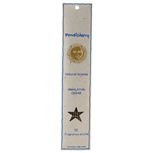 1 pondicherry natural incense himalayan cedar sticks 15 per package 209705 front.jpg