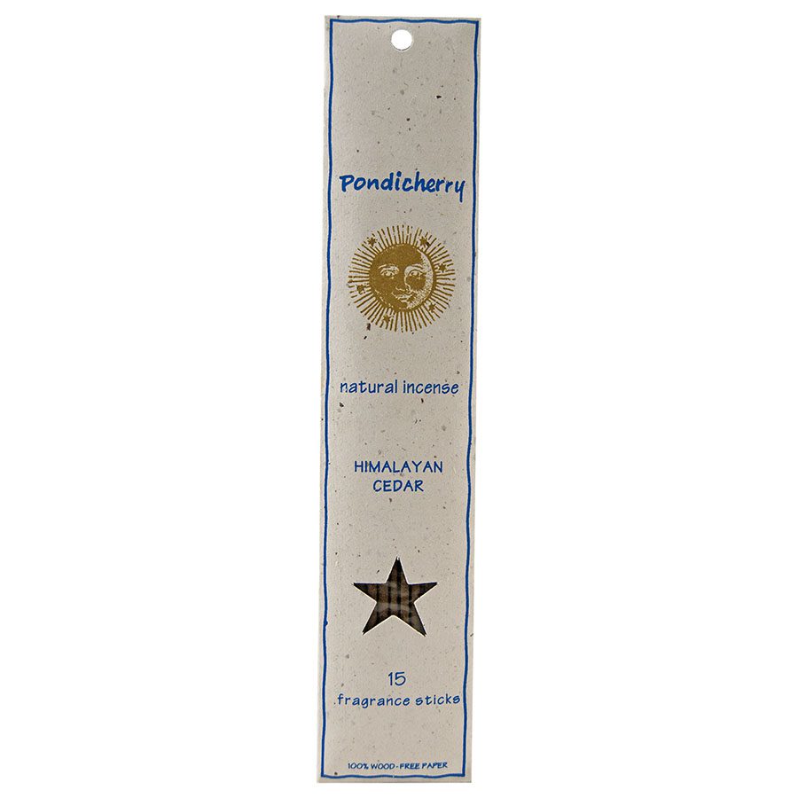 1 pondicherry natural incense himalayan cedar sticks 15 per package 209705 front.jpg