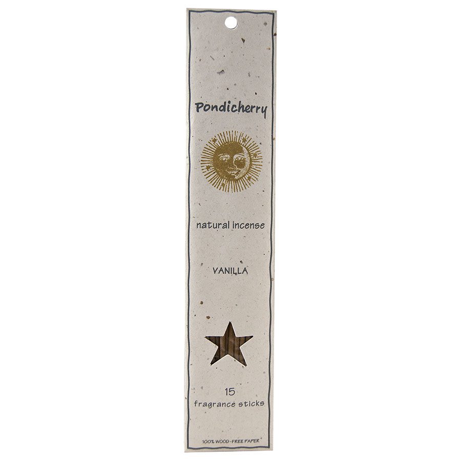 1 pondicherry natural incense vanilla sticks 15 per package 209712 front.jpg
