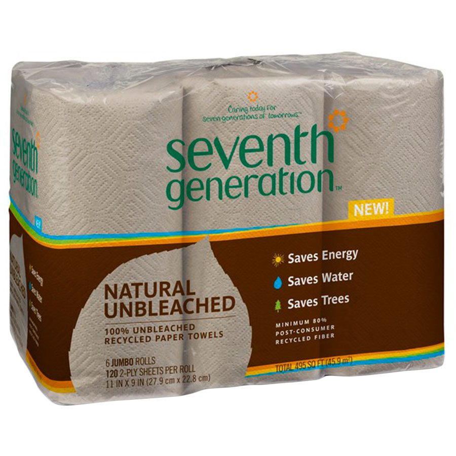 1 seventh generation paper towels natural unbleached 2 ply 120 sheets 6 pack 227085 front.jpg