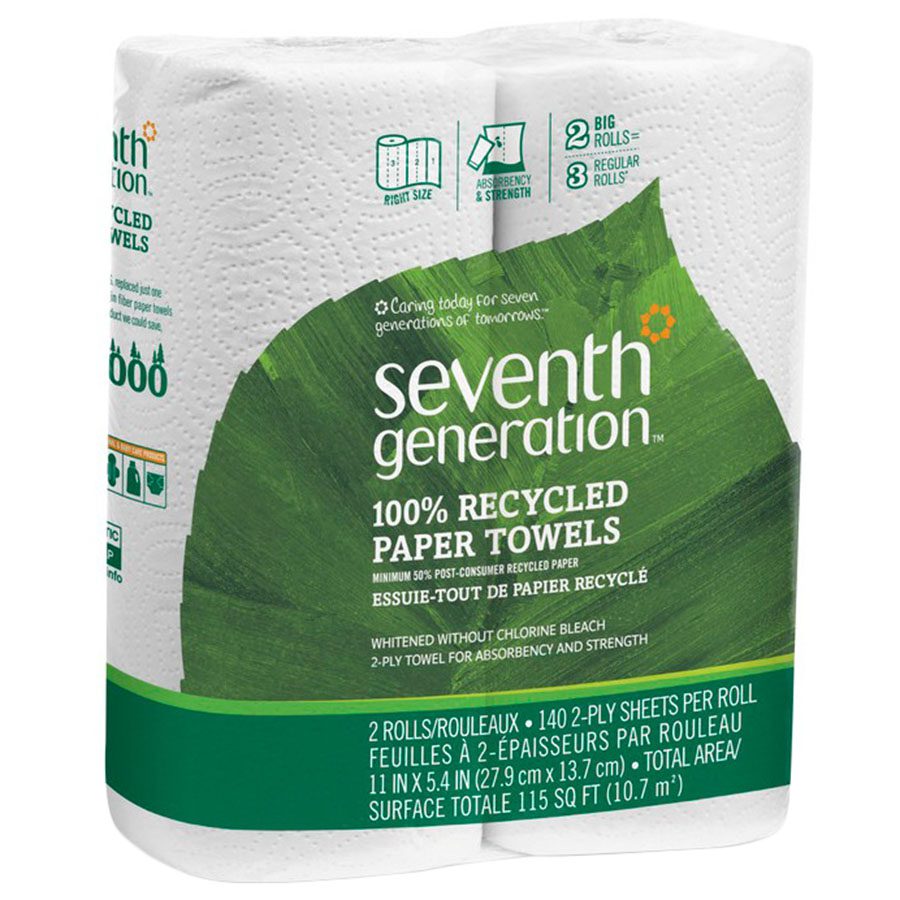 1 seventh generation paper towels white 2 ply 140 sheets 2 pack 224200 front.jpg