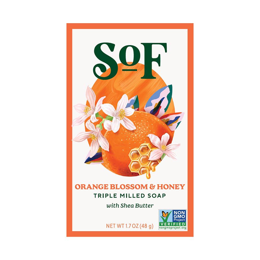 1 south of france orange blossom jasmine triple milled bar soap 1.7oz front 239151.jpg