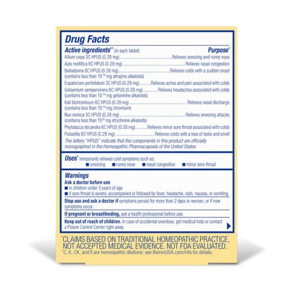 boiron coldcalm 60 tablets