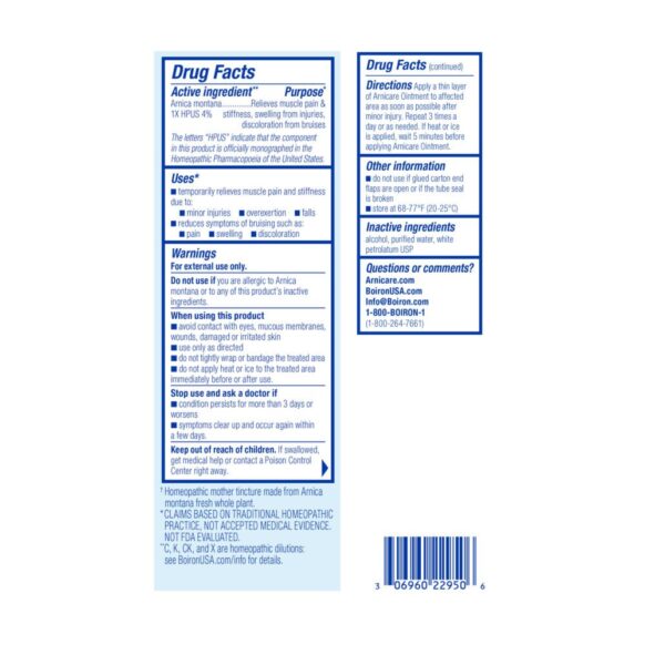 boiron arnica ointment 1 oz.